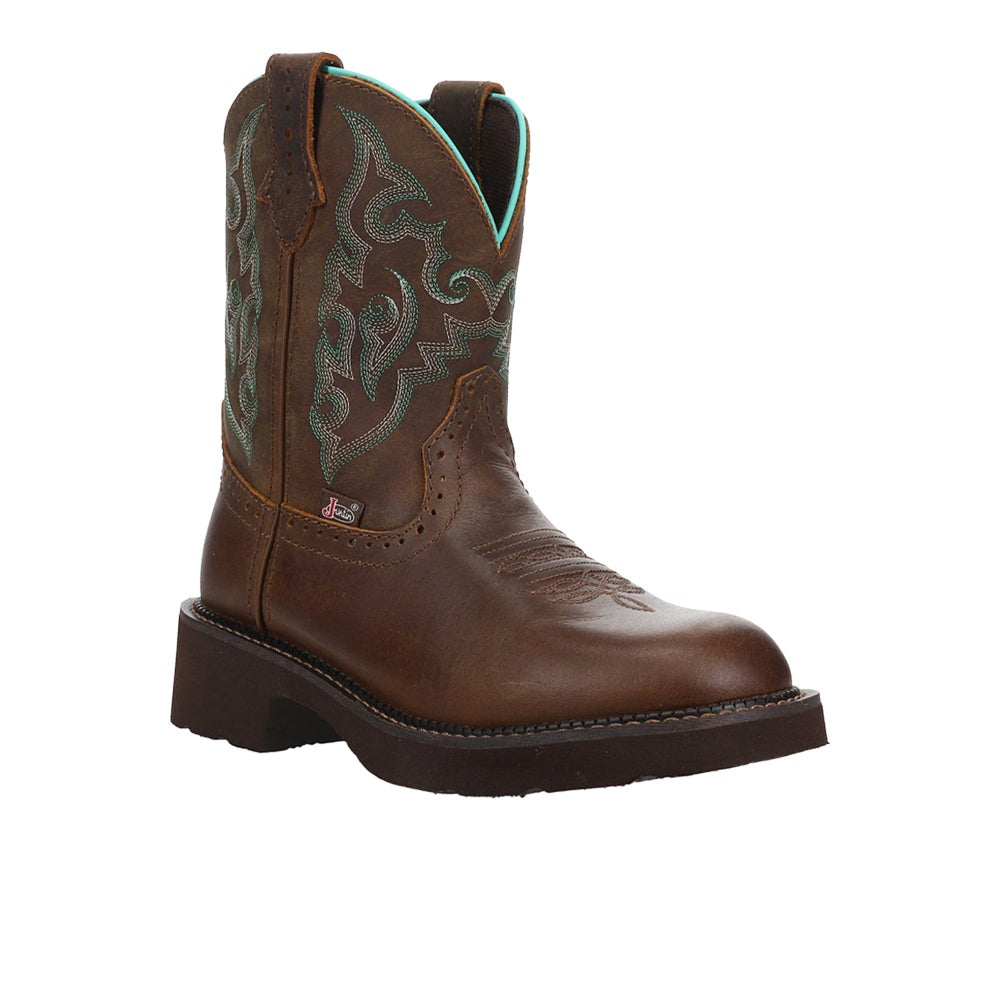Gemma 8 Inch Round Toe Cowboy Boots