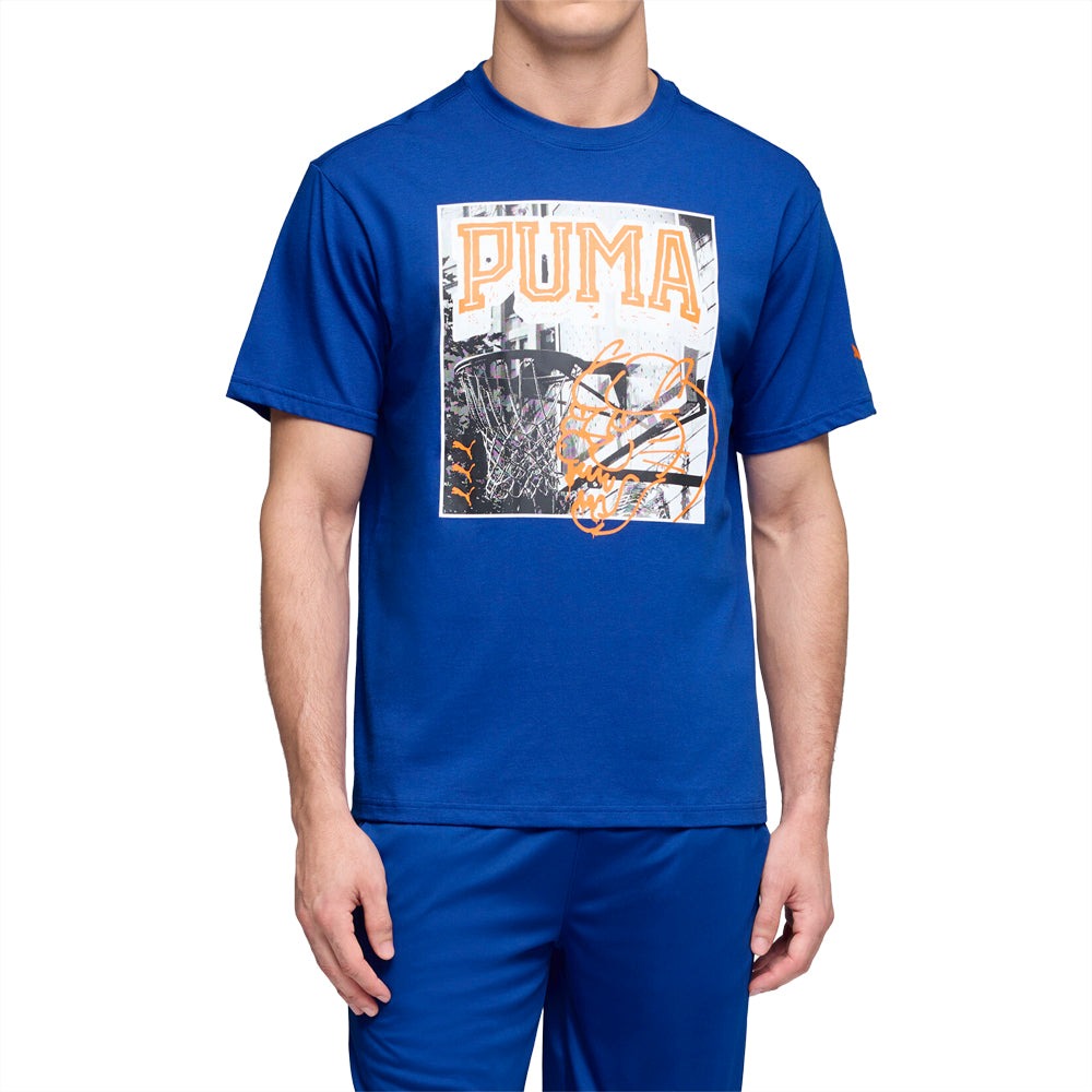 PUMA HOOPS X ENERGY Crew Neck Short Sleeve T-Shirt