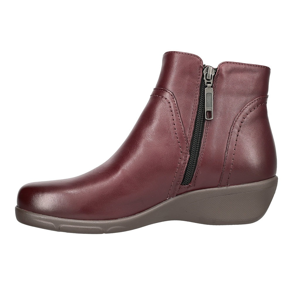 Waverly Round Toe Wedge Zippered Booties