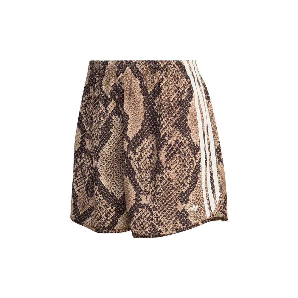 Snake Print Satin Shorts